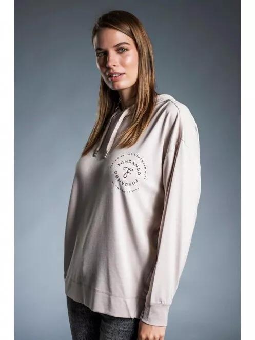 Fundango RICHMOND Hooded Pullover for women in sand 3
