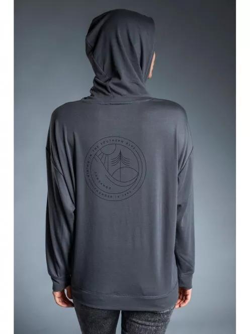 Fundango RICHMOND Hooded Pullover for women in grey 4