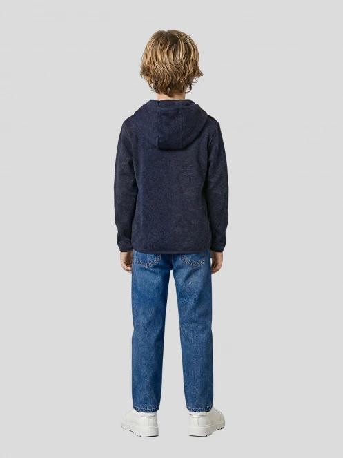 Fundango Obelix JR Hooded Fleece in dark blue 3