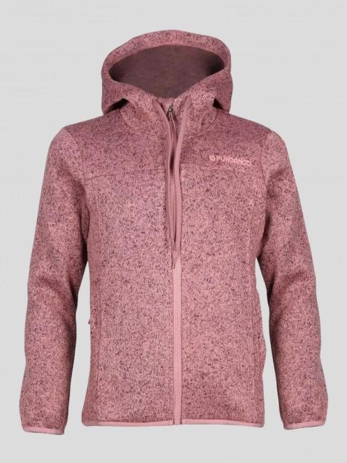 Fundango Share JR Hooded Fleece in pink 4