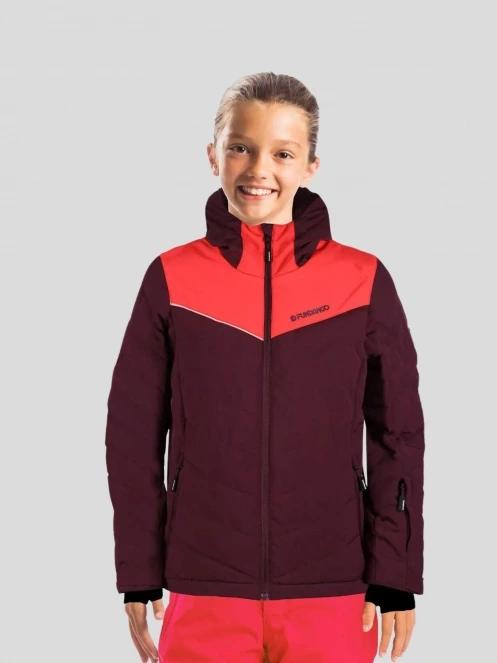 Girls red ski jacket discount