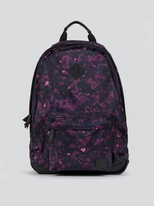 Fundango Plain Backpack for women in purple 2