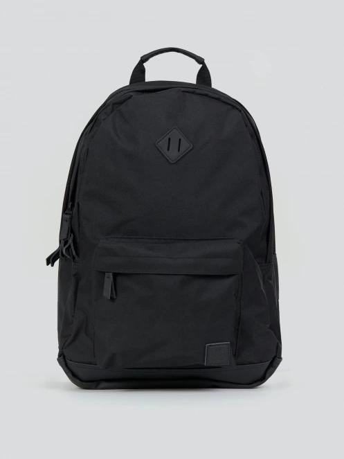 Fundango Plain Backpack in black 2