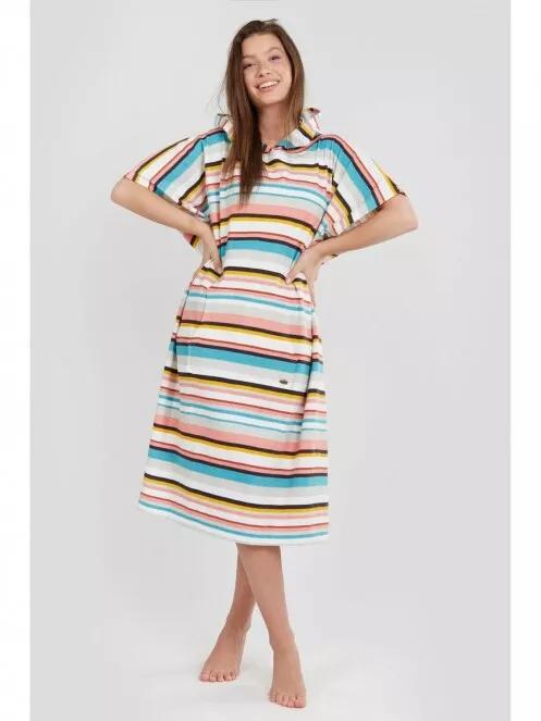 Fundango Amarante Surf Poncho for women in multicolor 3