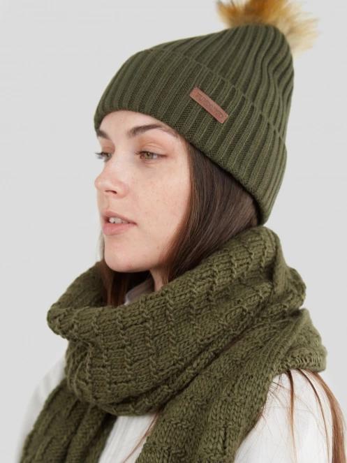 Fundango Merna Beanie for women in oliv 4