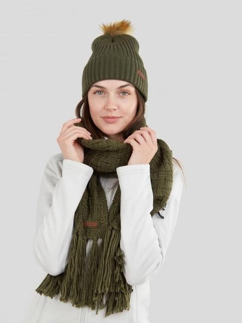 Fundango Glen Scarf for women in oliv 4