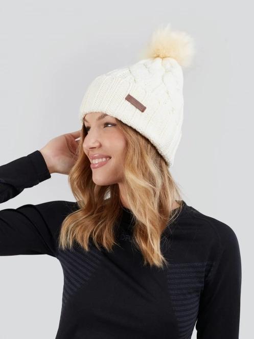 Fundango Renna Beanie for women in white 3