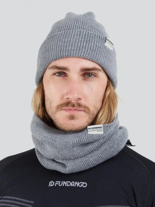 Fundango Tara Neckwarmer for men in grey 4