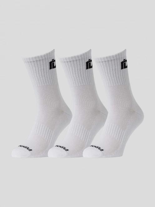 Fundango Sport 3 Pack Socks for men in white 2