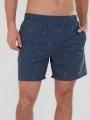 Fundango Bono Print Boardshorts for men in dark blue 1