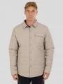 Fundango Grido Padded Shirt Jacket for men in sand 1