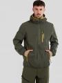 Fundango Alloy Hooded Softshell for men in green 1