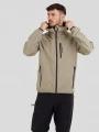 Fundango Alloy Hooded Softshell for men in sand 1