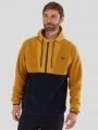 Fundango Carlos Fleece Pullover for men in yellow 1