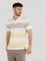 Fundango Incognito Stripe Poloshirt for men in yellow 1