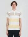 Fundango Incognito Stripe Poloshirt for men in yellow 1