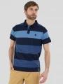 Fundango Incognito Stripe Poloshirt for men in dark blue 1