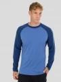 Fundango Rotorua Merino Longsleeve for men in blue 1