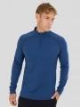 Fundango Temuka Merino Halfzip for men in blue 1