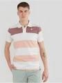 Fundango Incognito Stripe Poloshirt for men in white 1