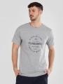 Fundango Basic-T Logo 04 for men in grey 1