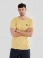 Fundango Jaggy Structured T-Shirt for men in yellow 1