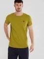 Fundango Jaggy Structured T-Shirt for men in green 1