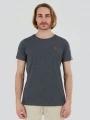Fundango Jaggy Structured T-shirt for men in grey 1