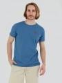 Fundango Jaggy Structured T-shirt for men in blue 1