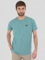 Fundango Jaggy Structured T-shirt for men in green 1