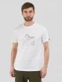 Fundango Montes Graphic-T for men in white 1