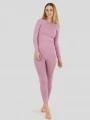 Fundango Seamless Baselayer Set for women in pink 1