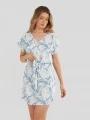 Fundango Palmetta Dress for women in blue 1