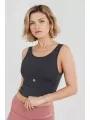 Fundango Croft Long Line Sportbra for women in grey 1