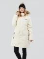 Fundango Georgina Parka Jacket for women in yellow 1