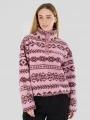 Fundango Pacha Fleece Jacket for women in pink 1