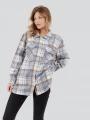 Fundango Ashley Shirt Jacket for women in blue 1