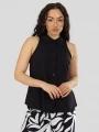 Fundango Myrto Sleeveless Shirt for women in black 1