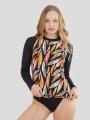 Fundango Joyce Long Sleeve Rashguard for women in multicolor 1