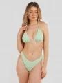Fundango Innisfil Triangle Jacquard Top for women in green 1