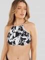 Fundango Hogg High Neck Top for women in black 1