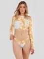 Fundango Amelia Surf Top for women in orange 1