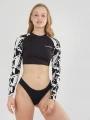 Fundango Amelia Surf Top for women in black 1