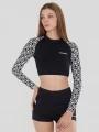 Fundango Amelia Surf Top for women in black 1
