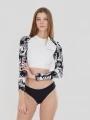 Fundango Amelia Surf Top for women in black 1