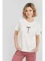 Fundango Bolton T-shirt for women in sand 1
