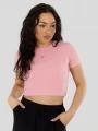 Fundango Sora Cropped T-shirt for women in pink 1