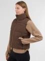 Fundango Keira Padded Vest for women in brown 1