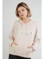 Fundango Echo Loose Hoodie for women in sand 1