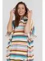 Fundango Amarante Surf Poncho for women in multicolor 1